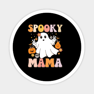 Spooky mama Halloween groovy Spooky Halloween Magnet